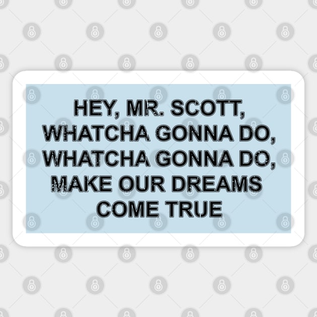 Mr. Scott Sticker by nickbeta